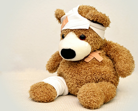Plush Bear with Bandages