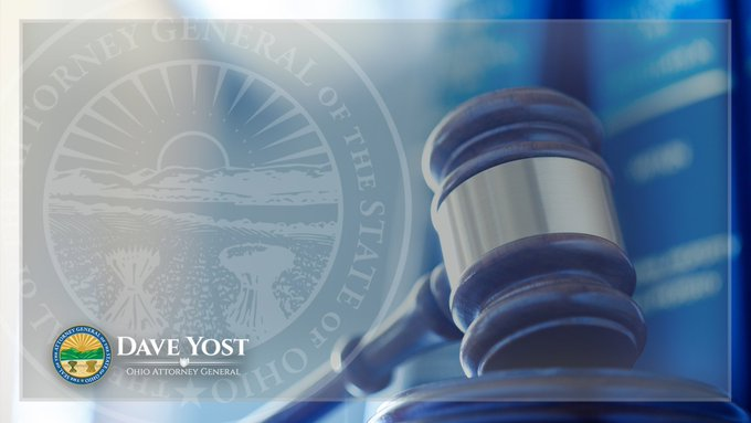 Attorney General Dave Yost Website Screenshot